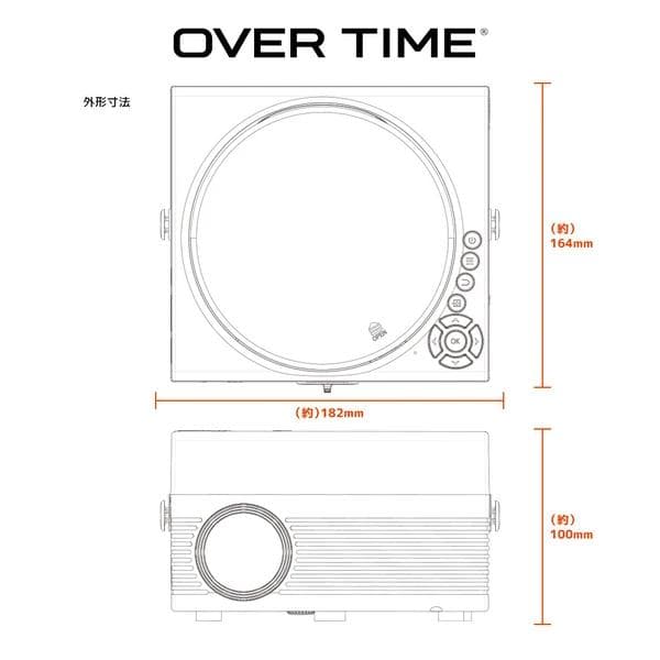 投影サイズ：約30インチ〜180インチ！ 大迫力の映像をお楽しみいただけます。
