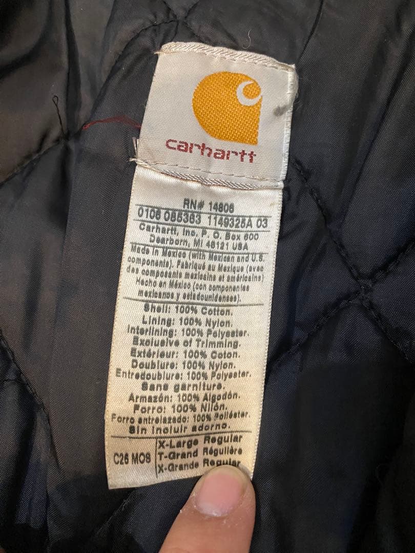 激レア　フェード　90s カーハート　トラディショナル　ジャケット　　緑