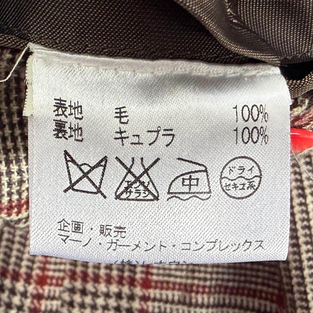 J6384 美品 イザイア SAILORフランネルグレンプレイドジャケット 48