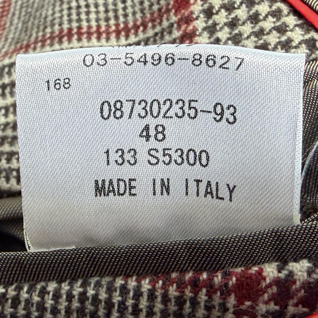 J6384 美品 イザイア SAILORフランネルグレンプレイドジャケット 48