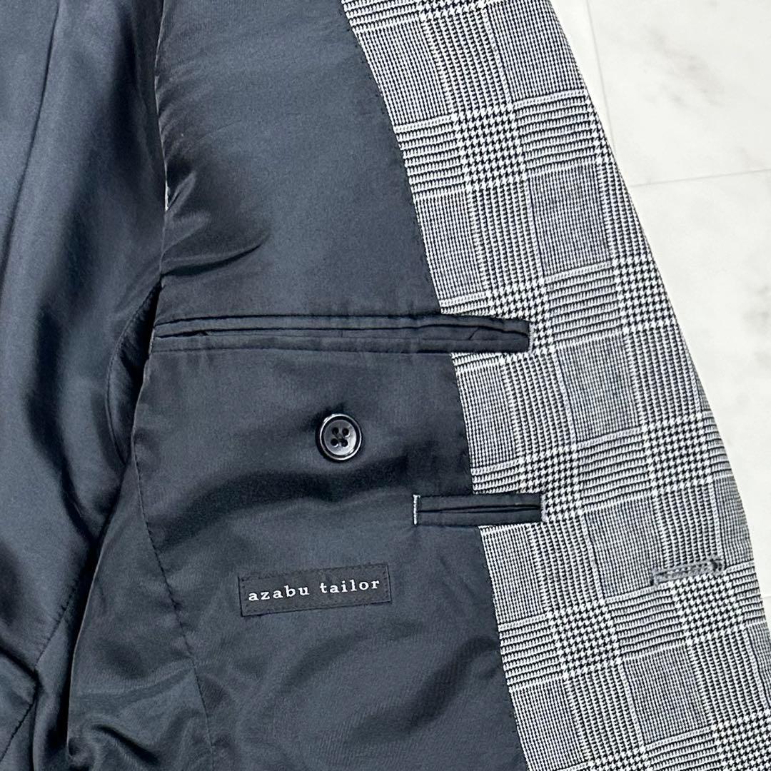 〈美品〉azabu tailor 麻布テーラー【S】3ピース セットアップスーツ