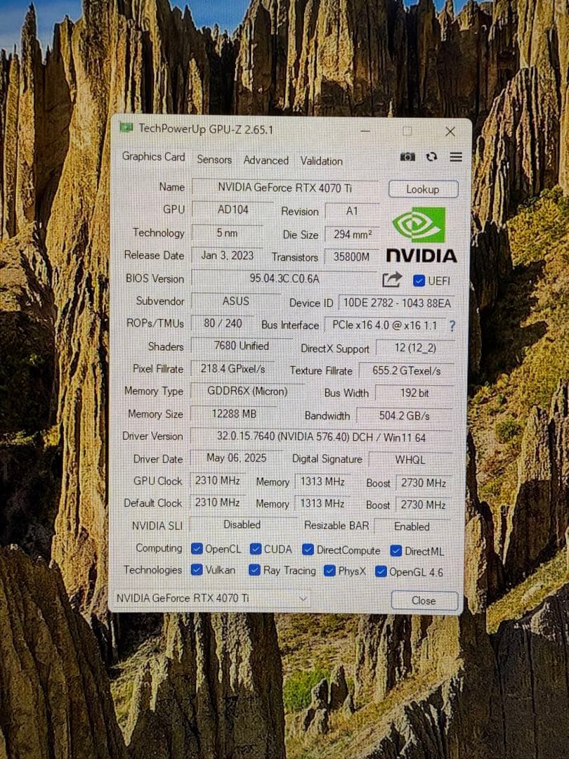 グラフィックボード・グラボ・ビデオカード ASUS GeForce RTX 4070 Ti OC 12GB