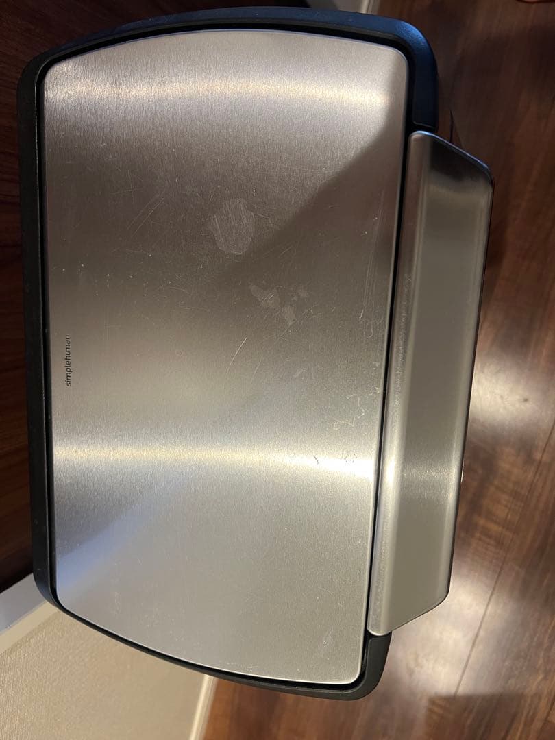 シルバー ステンレス ごみ箱 蓋付き　幅40cm