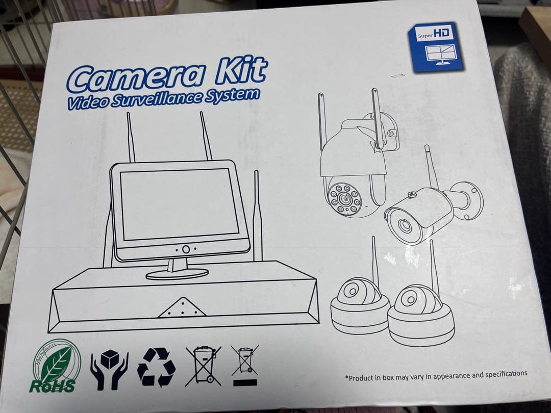 JENNOV ソーラー式防犯カメラセット 400万画素