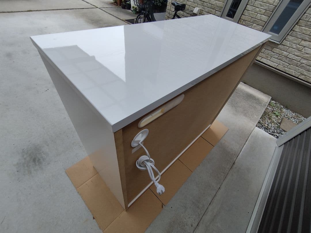 廃盤 ニトリ レジューム120 WHITE キッチンカウンター