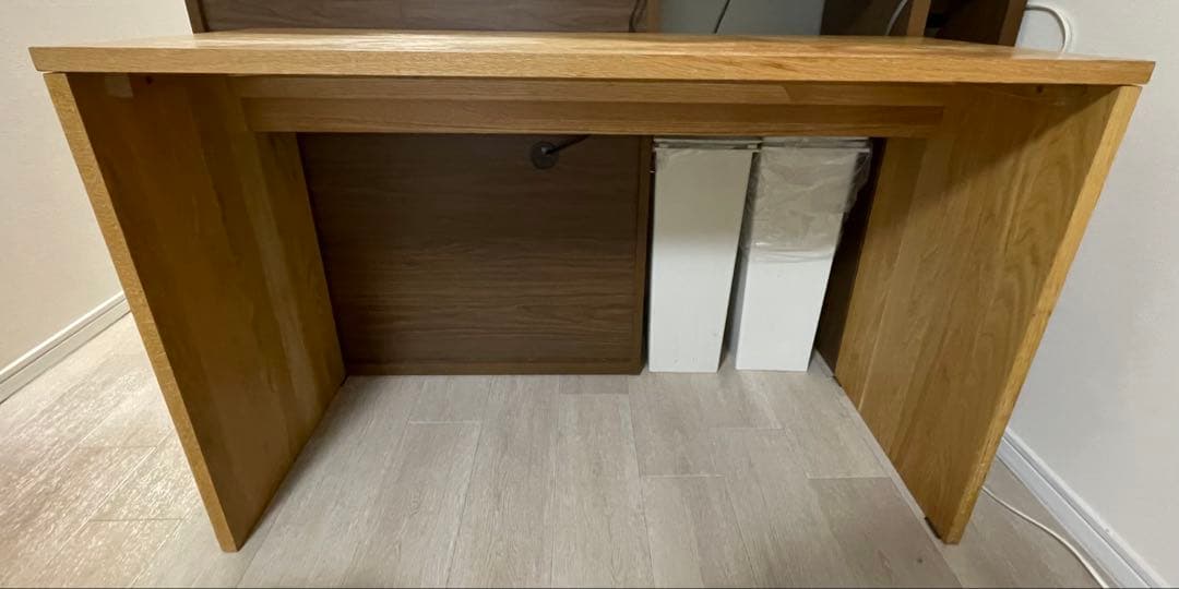 無印良品　木製シンプルテーブル コの字テーブル　45×115×72