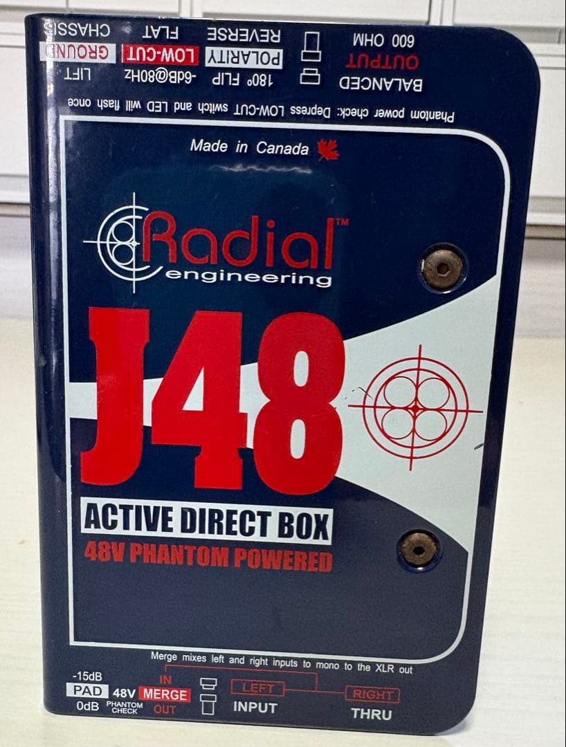 Radial J48 アクティブダイレクトボックス　DI 本日限定