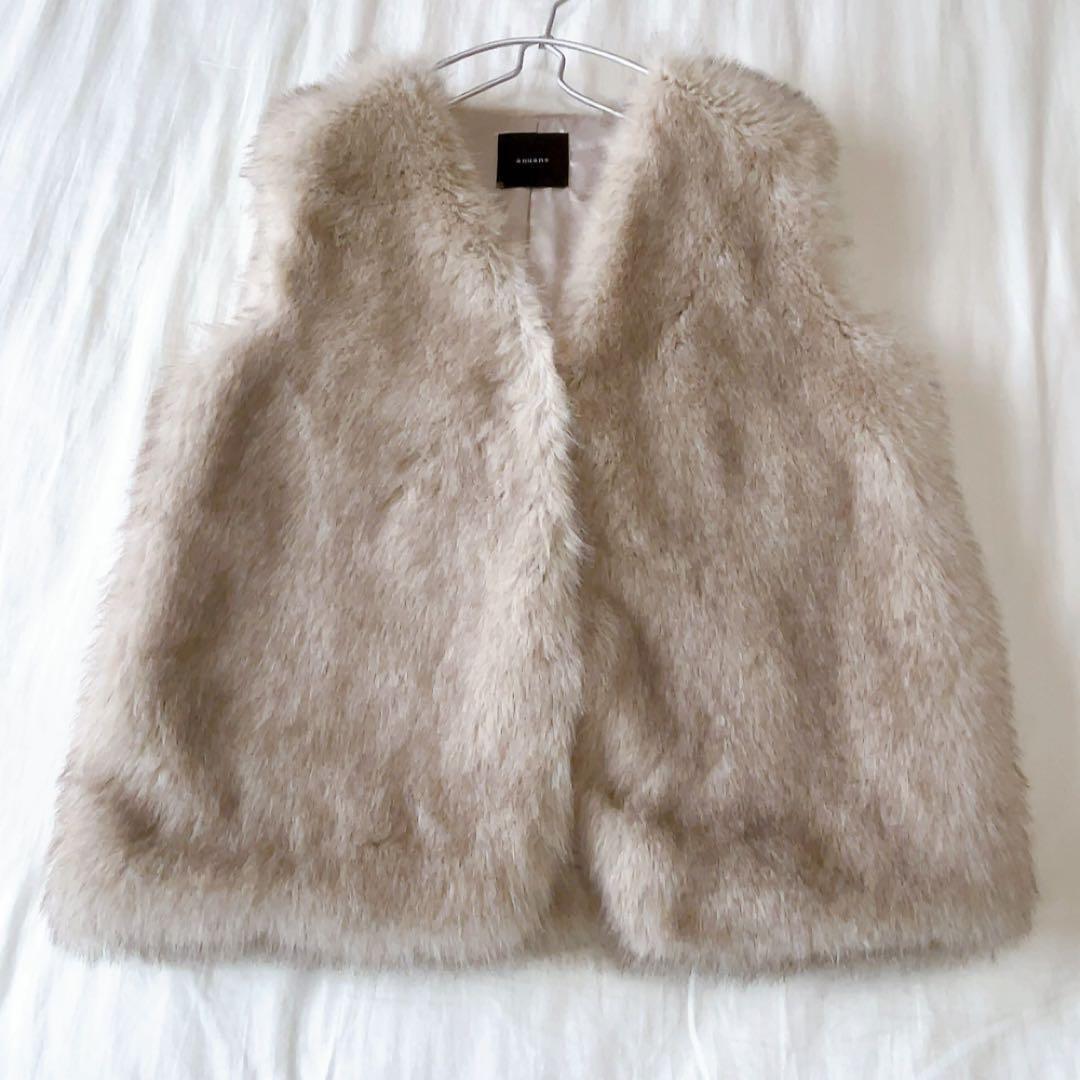 未使用品♡ anuans アニュアンス ショートファーベスト