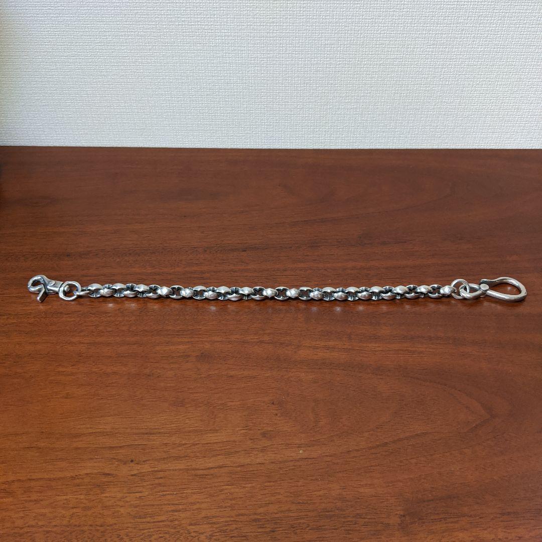 最終価格】日本製 シルバー925 厚塗コーティング　ウォレットチェーン