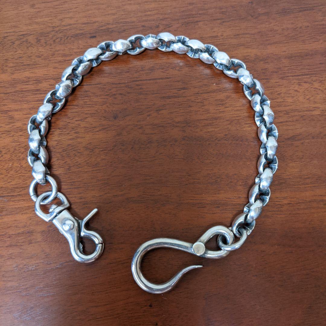 最終価格】日本製 シルバー925 厚塗コーティング　ウォレットチェーン