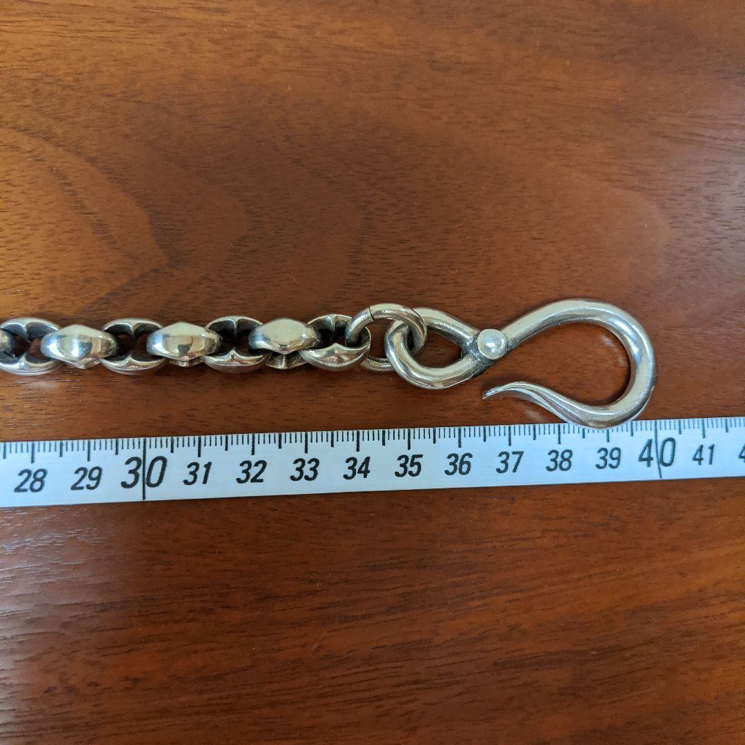 最終価格】日本製 シルバー925 厚塗コーティング　ウォレットチェーン