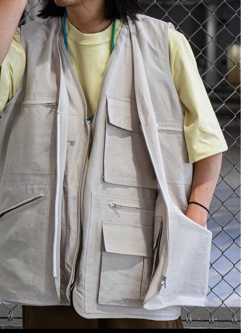 トップス HED MAYNER DOUBLE LAYERED CARGO VEST