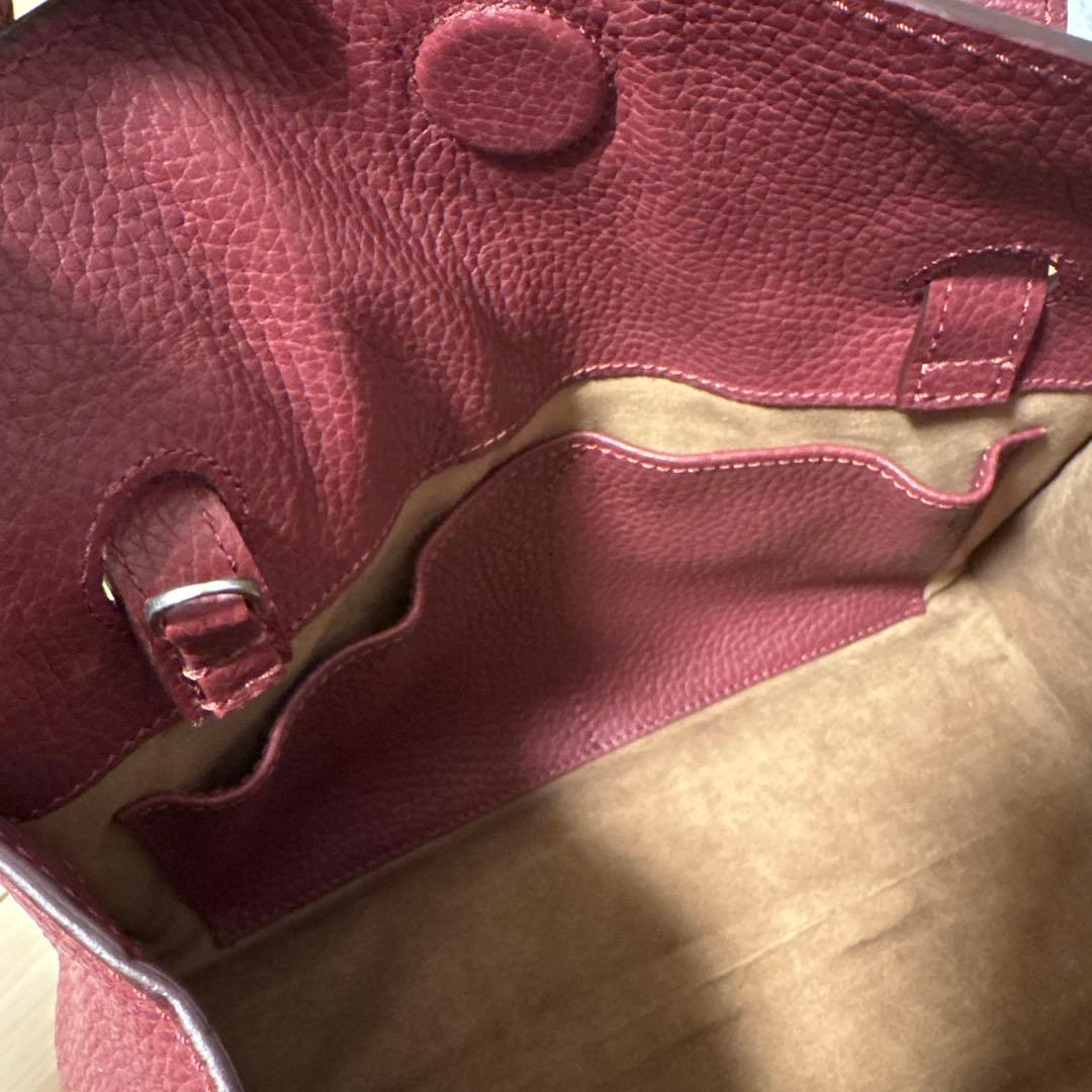 MAURO GOVERNA レザー 2WAY バッグ レッド