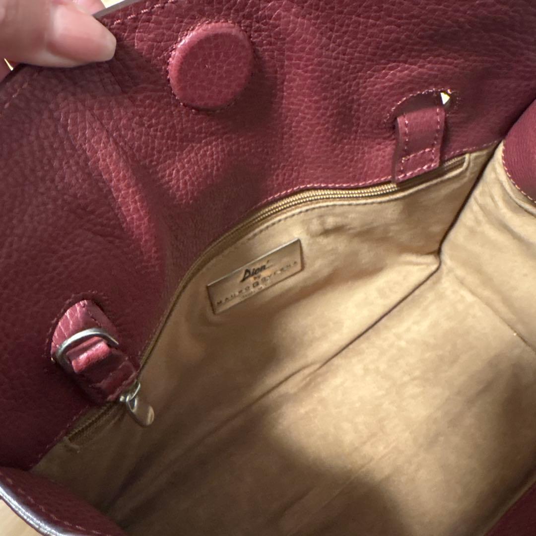 MAURO GOVERNA レザー 2WAY バッグ レッド