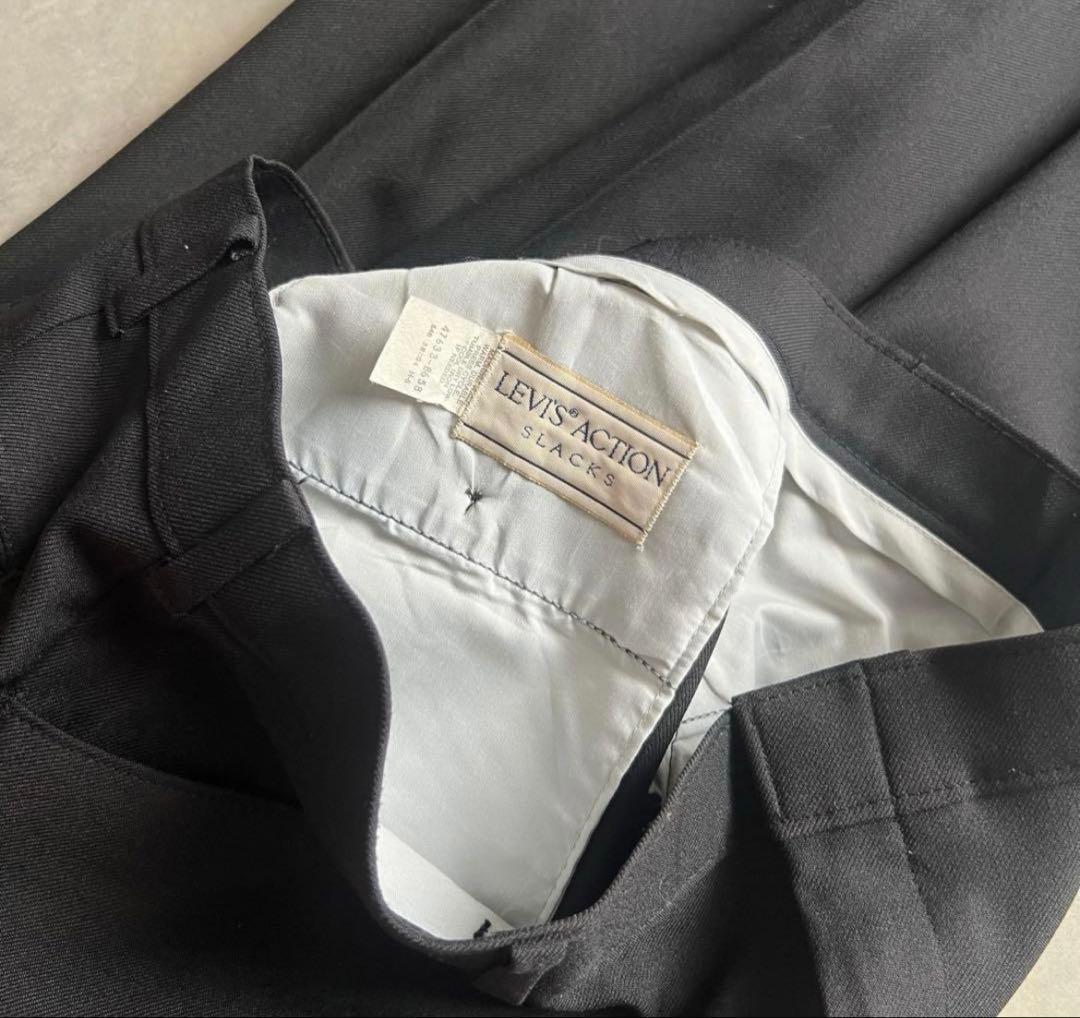 90s Levi's アクションスラックス ブラック