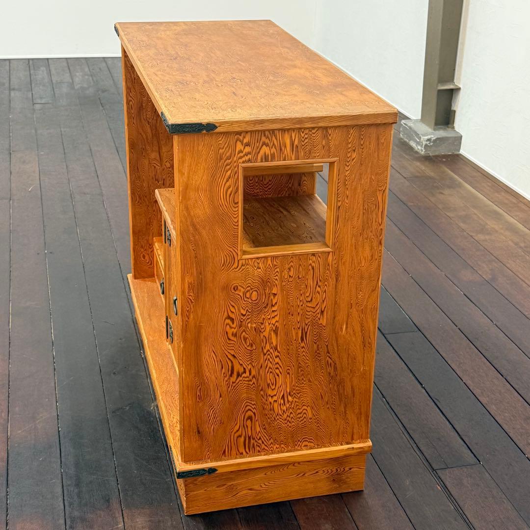 H21K29 世界遺産 屋久杉 茶箪笥 漆塗り