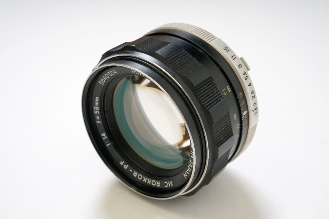 最終価格　ミノルタ　ロッコール　58mmF1.4　オールドレンズ　（中古品）