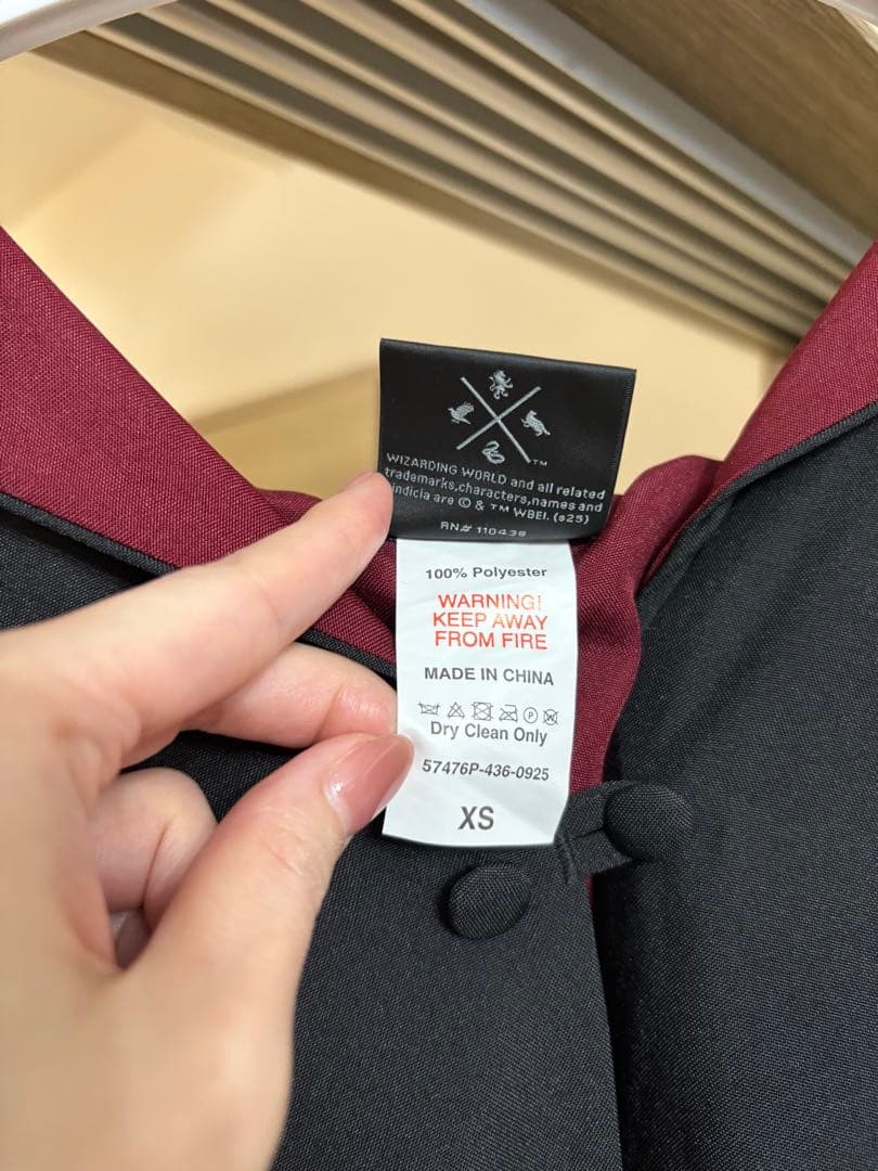 ハリーポッター スタジオツアー グリフィンドール ローブ XS