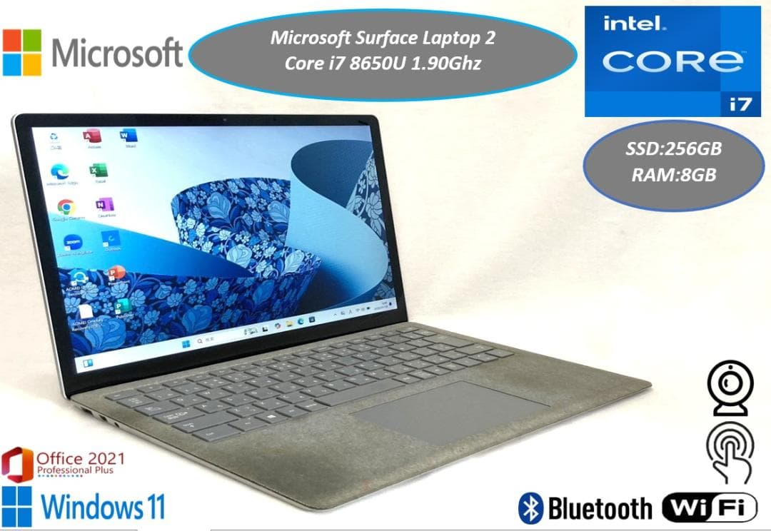 良品 13型 Surface Laptop2 薄型 タッチパネル マイクロソフト