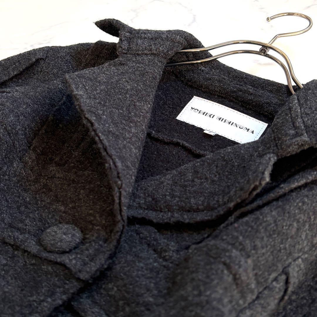 希少 YOSHIKI HISHINUMA ショートコート テーラード Aライン