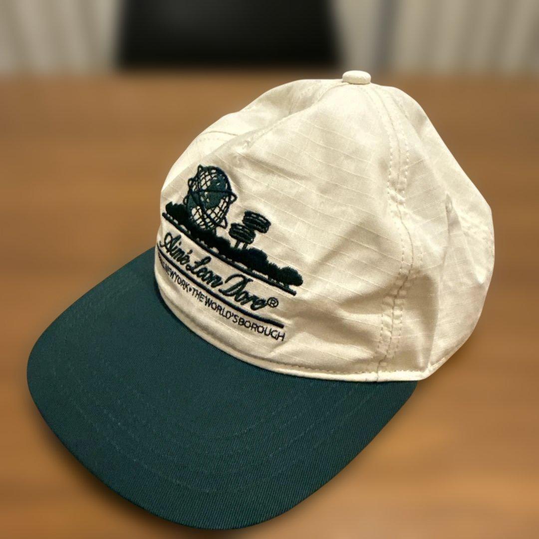 Aime leon Dore アイボリー/ダークグリーン ベースボールキャップ