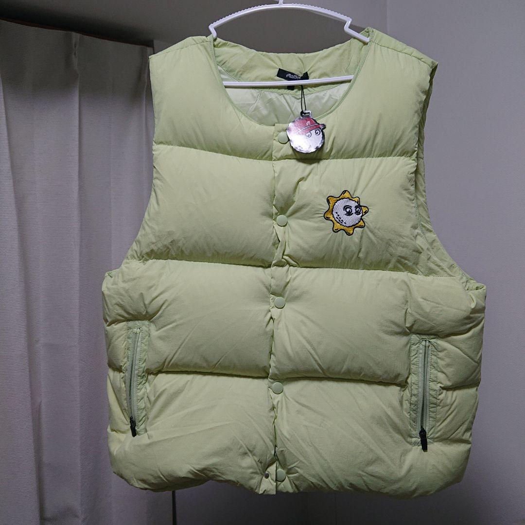 【美品】マルボンゴルフ　ダウンベスト　ライトグリーン　Mサイズ