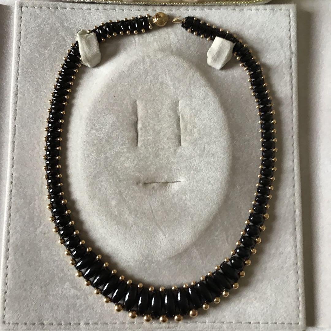 ブラック珊瑚　14kサンゴネックレスー12