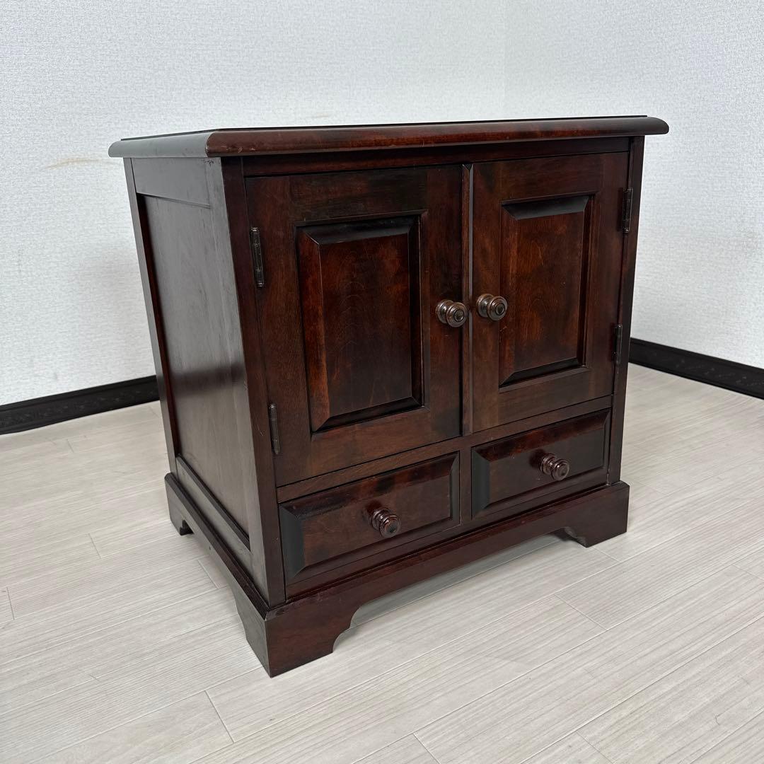 北海道民芸家具 サイドキャビネット リビング収納 収納家具 樺材 i1※