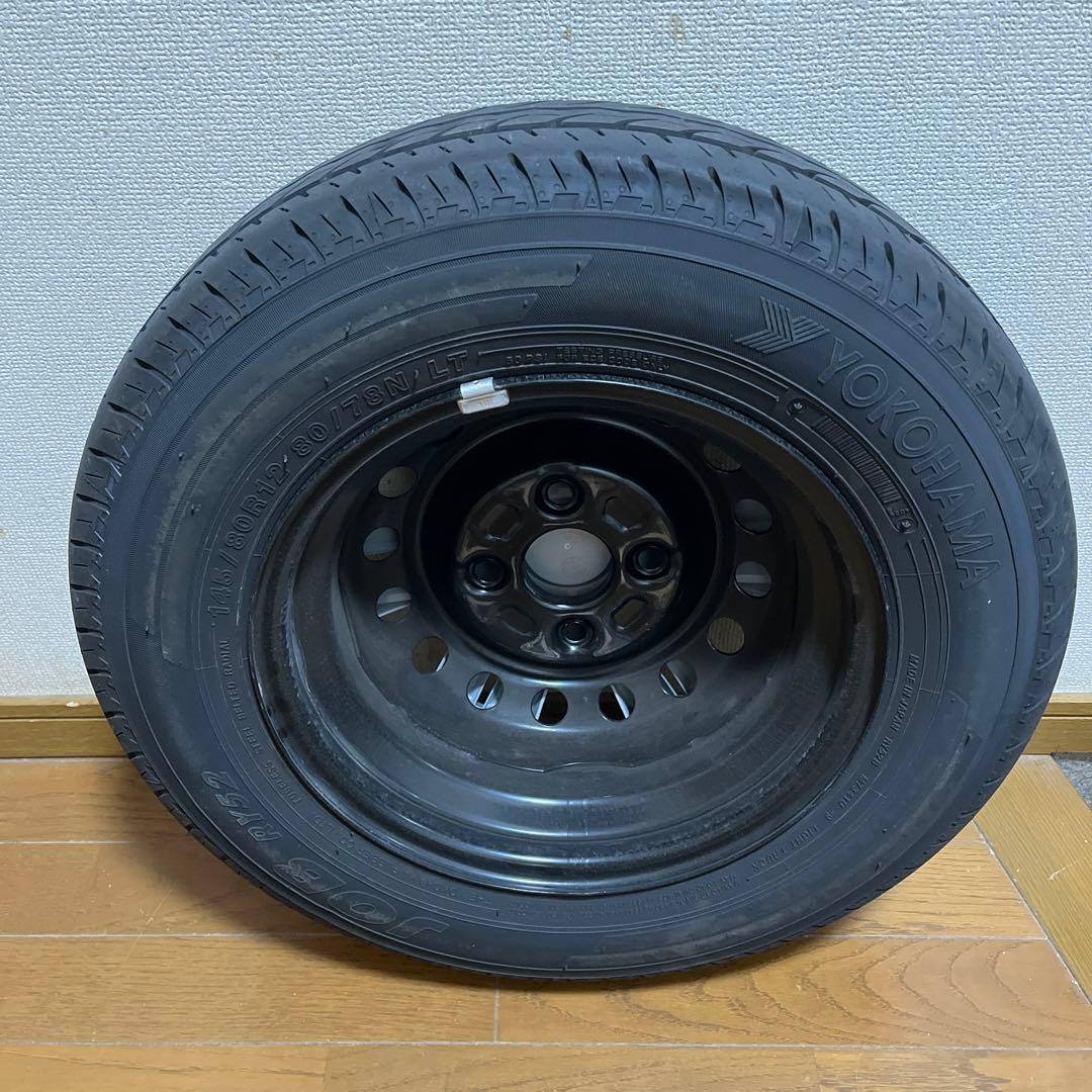 ⭐︎手渡し限定⭐︎ JOB 12インチ スチールホイールとホイールキャップセット