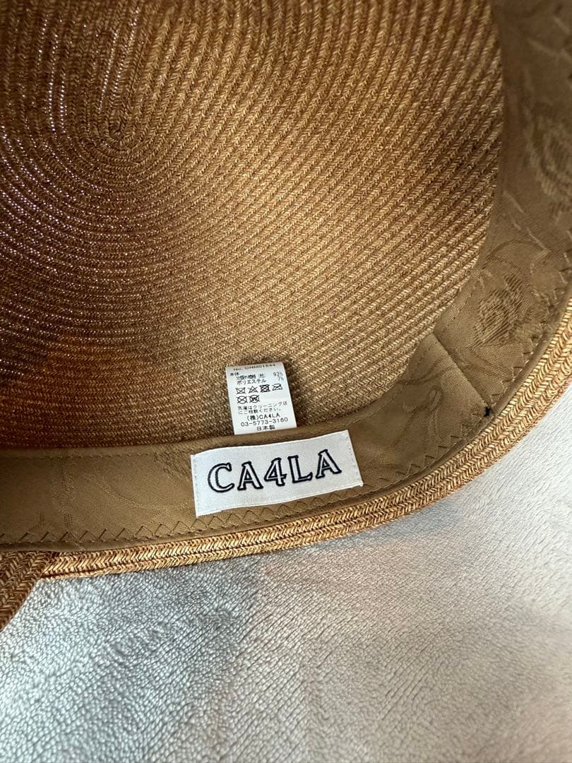 【CA4LA】アシンメトリーキャスケット/ベージュ
