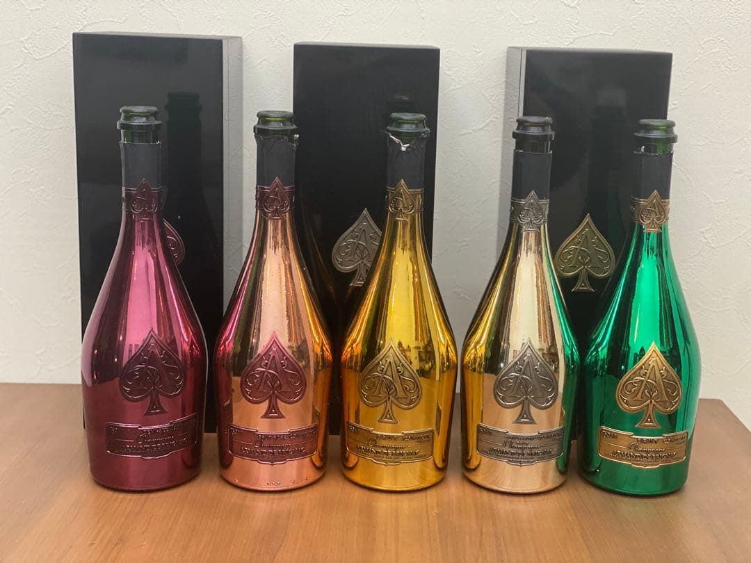 19日迄！最終！【空瓶】アルマンド5本set Armand de Brignac