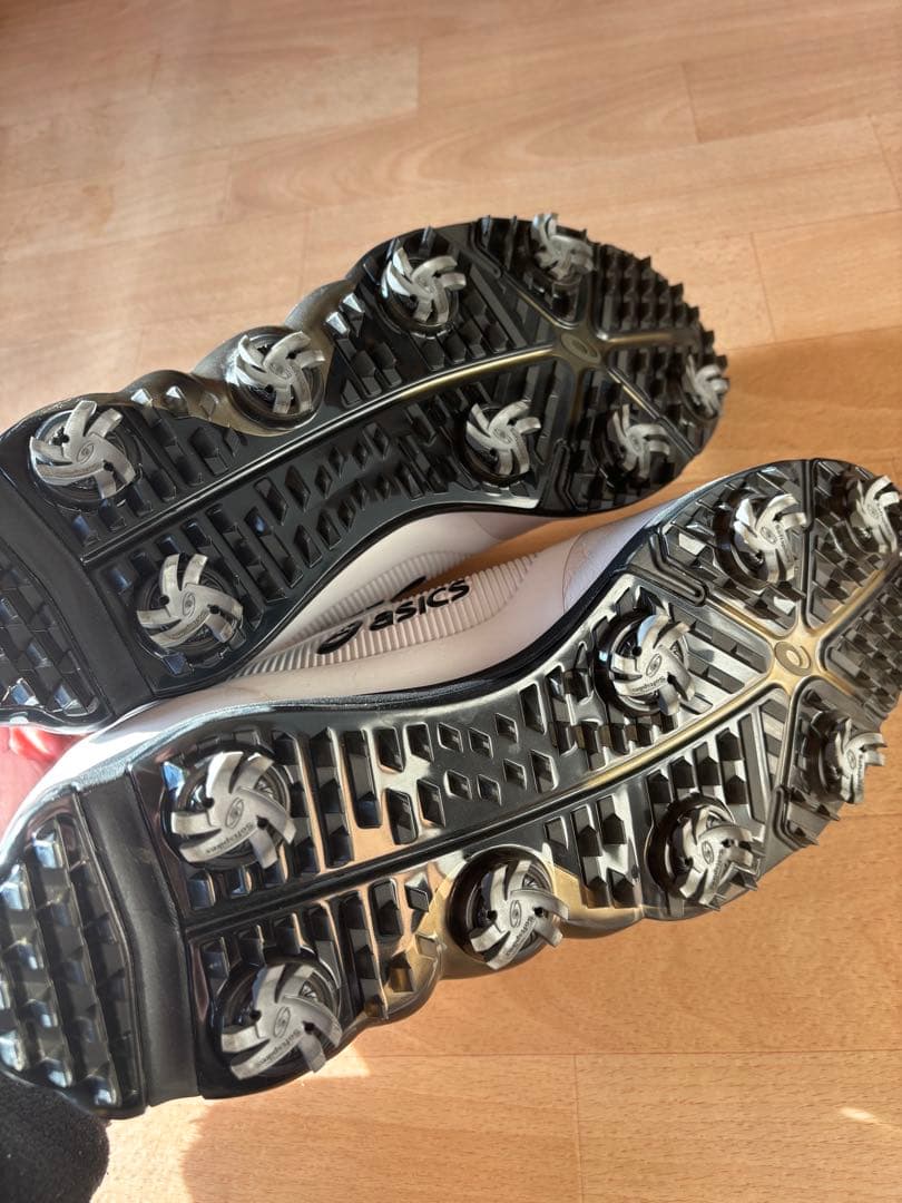 asics ゴルフシューズ ホワイト ダイヤル式