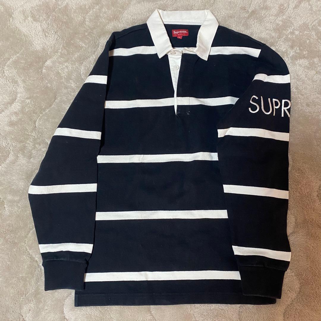 SUPREMEストライプ ラガーシャツ 16AW