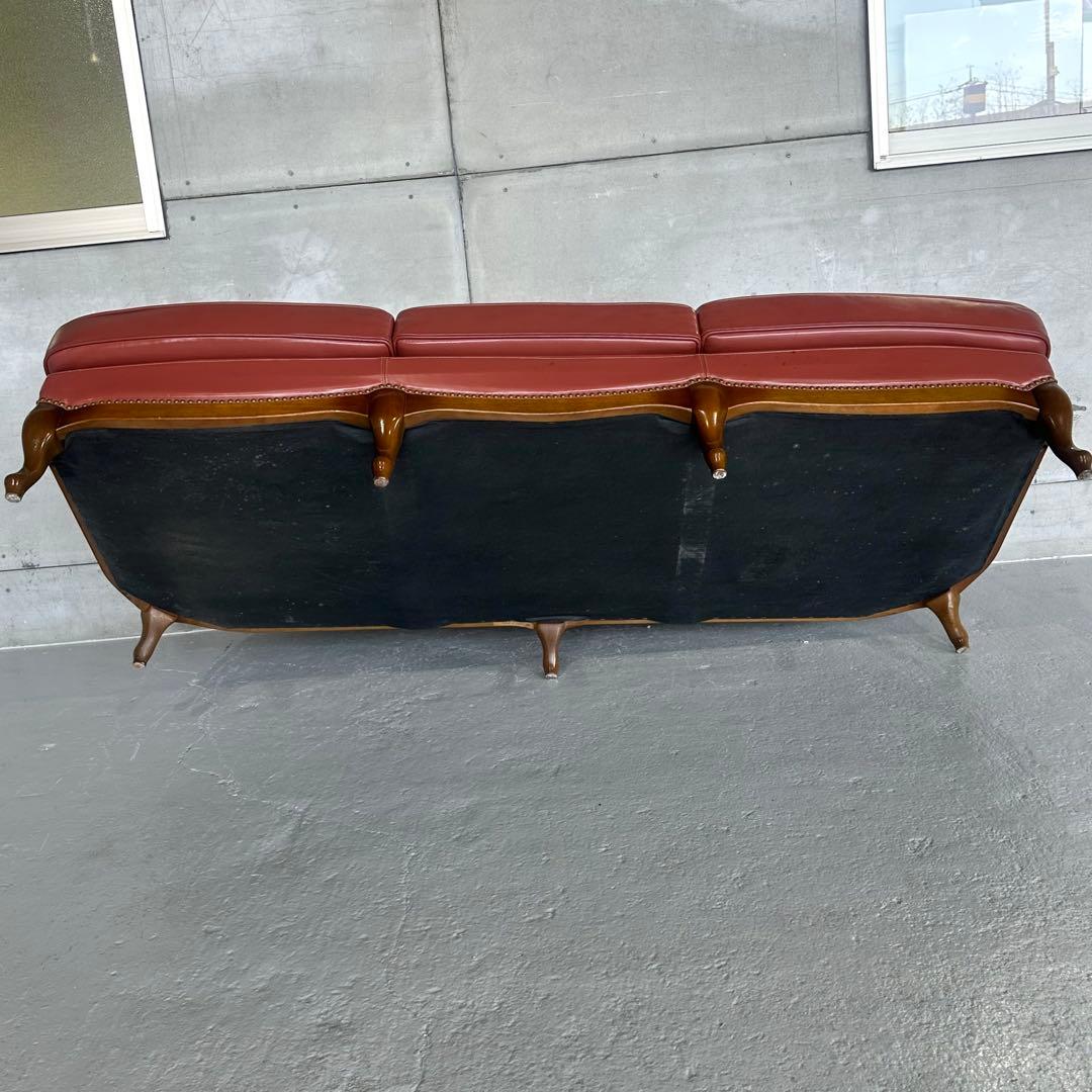 ✦マルニ木工✦ Maruni／クラシック レザーソファ 3人掛け 本革