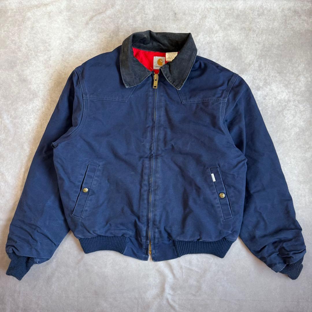 90s カーハート サンタフェジャケット USA製 ネイビー XL