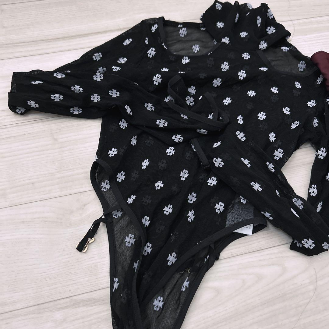 SWAN LAKE スワンレイク カットアウトボディスーツ ブラック