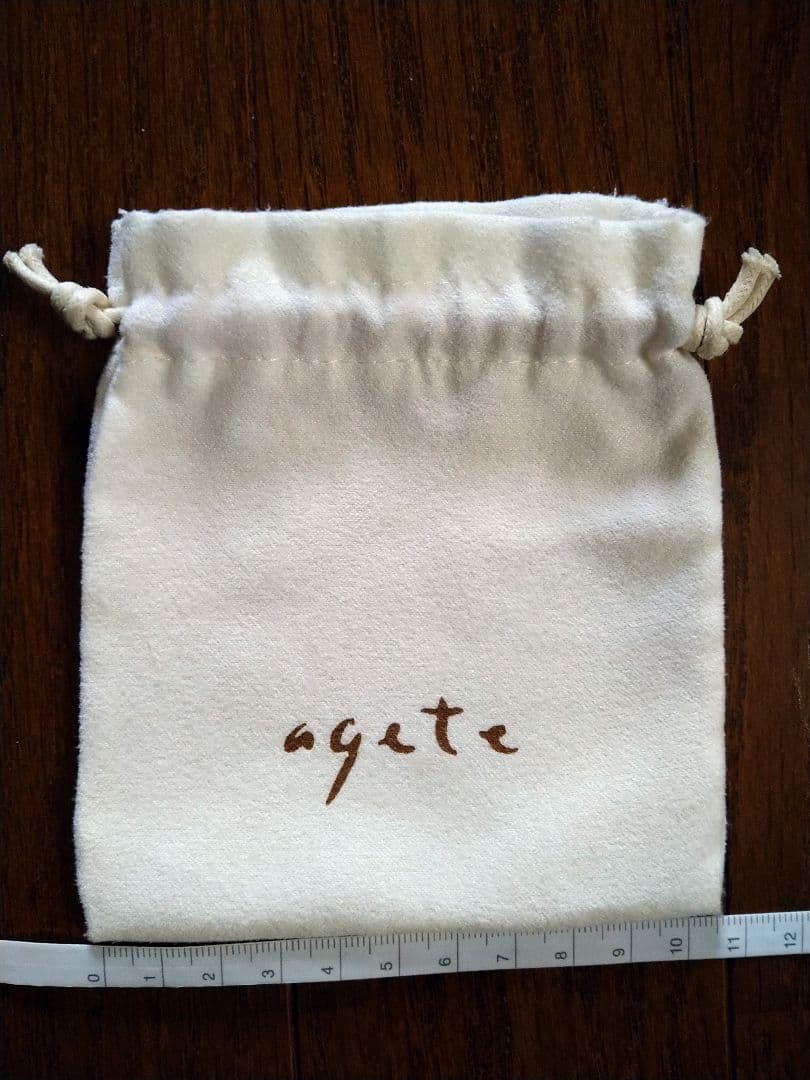 アガット☆ピアスチャームK10　シルバー925☆両耳