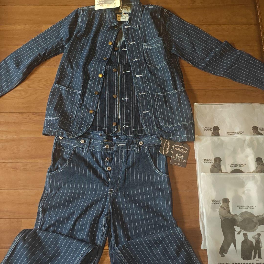 デニム セットアップ　3ピース　新品未使用　ヴィンテージ 50s 60s