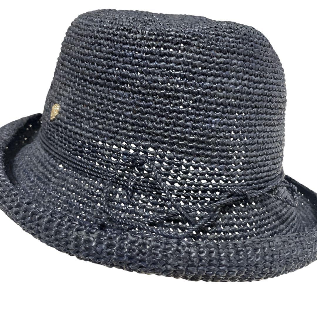 HELEN KAMINSKI ヘレンカミンスキー ストローハット 麦わら帽子 紺