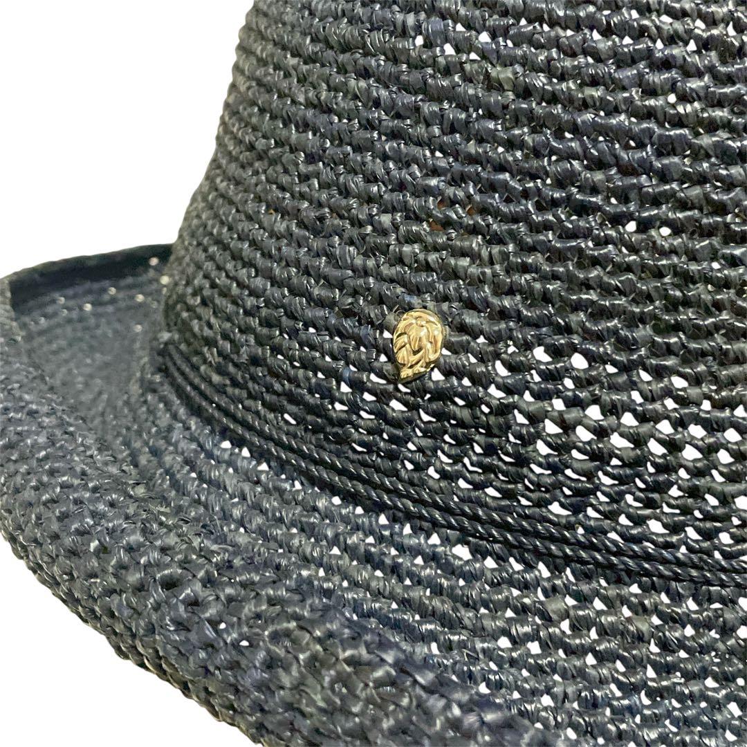 HELEN KAMINSKI ヘレンカミンスキー ストローハット 麦わら帽子 紺