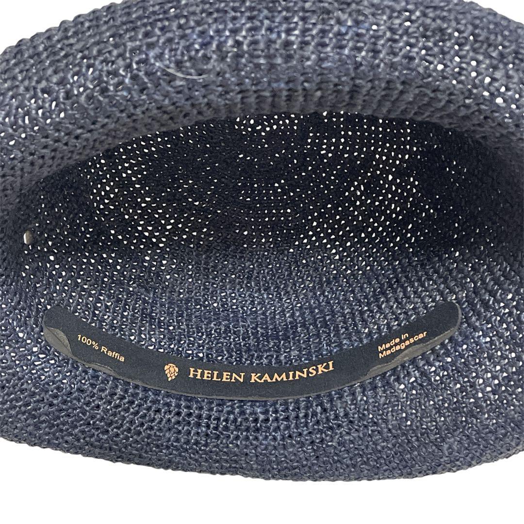 HELEN KAMINSKI ヘレンカミンスキー ストローハット 麦わら帽子 紺