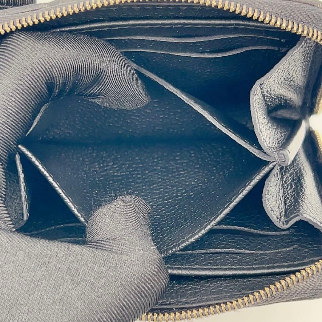 【美品】ルイヴィトン ジッピーパース モノグラム アンプラント 黒 754