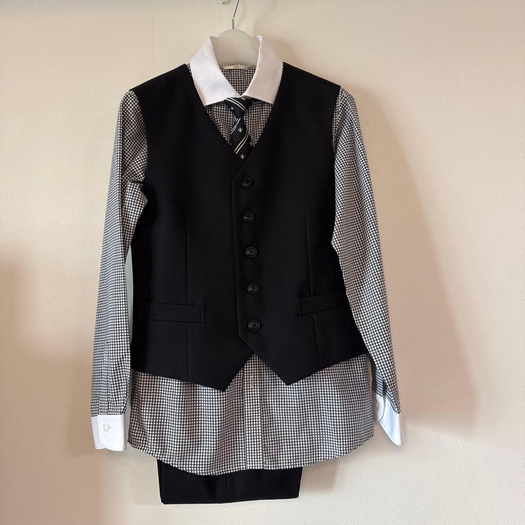 【きき】CHOPIN フォーマル　スーツ ブラック 黒　セットアップ　中受