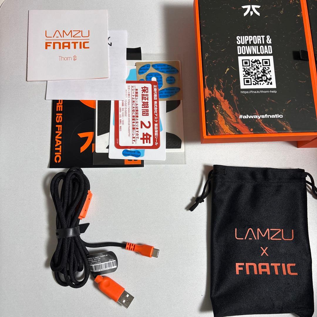 マウス・トラックボール Fnatic LAMZU Thorn 4K SPECIAL EDITION