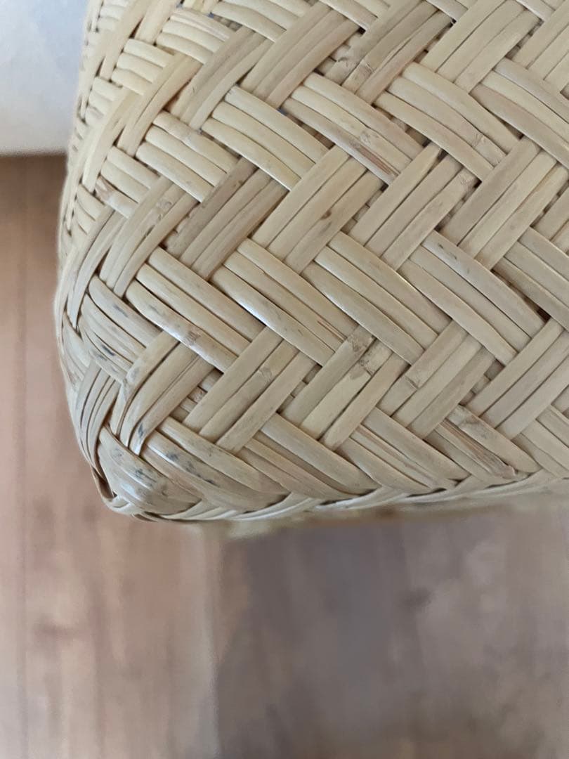 鳥越竹細工　市場カゴ　美品