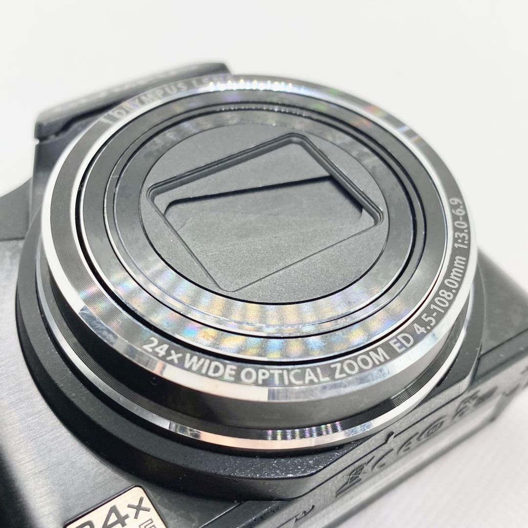 【動作品】OLYMPUS SZ-14 コンパクトデジタルカメラ　ブラック