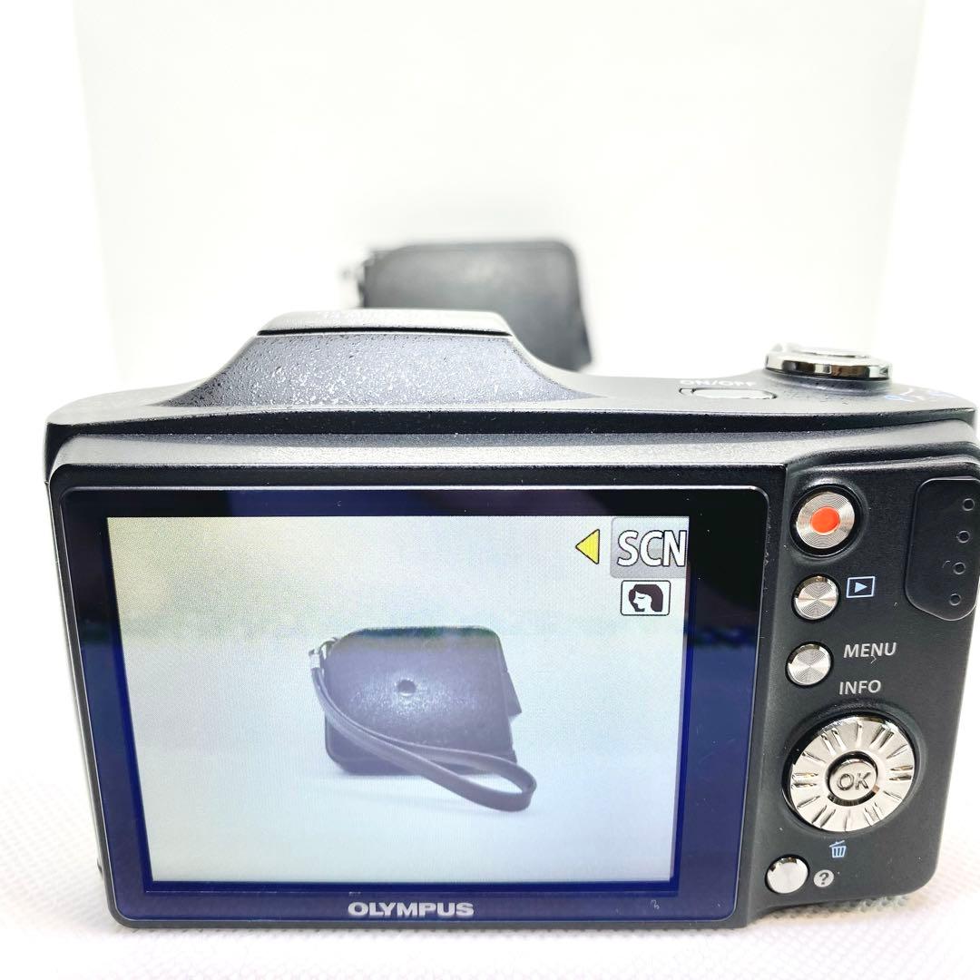 【動作品】OLYMPUS SZ-14 コンパクトデジタルカメラ　ブラック