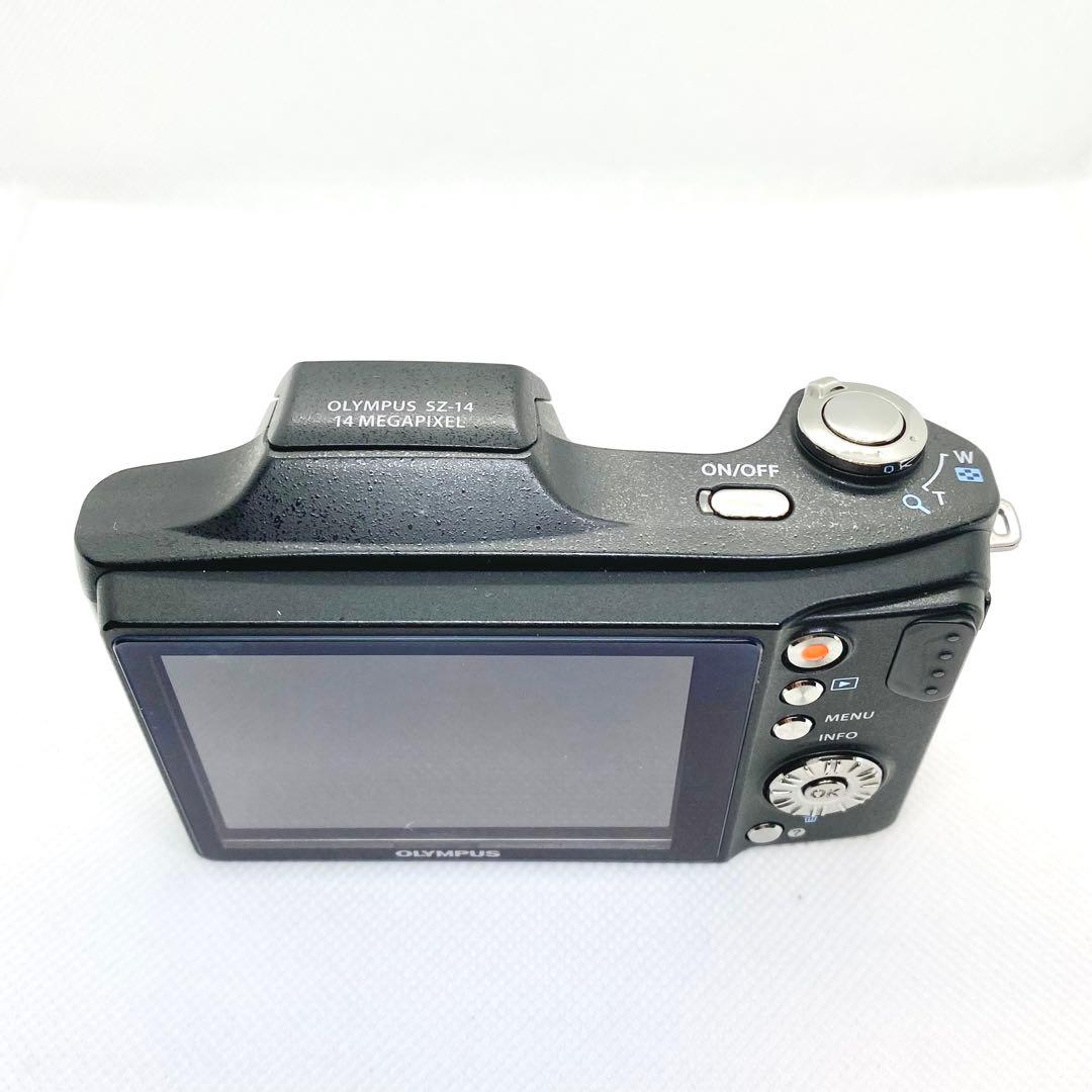 【動作品】OLYMPUS SZ-14 コンパクトデジタルカメラ　ブラック