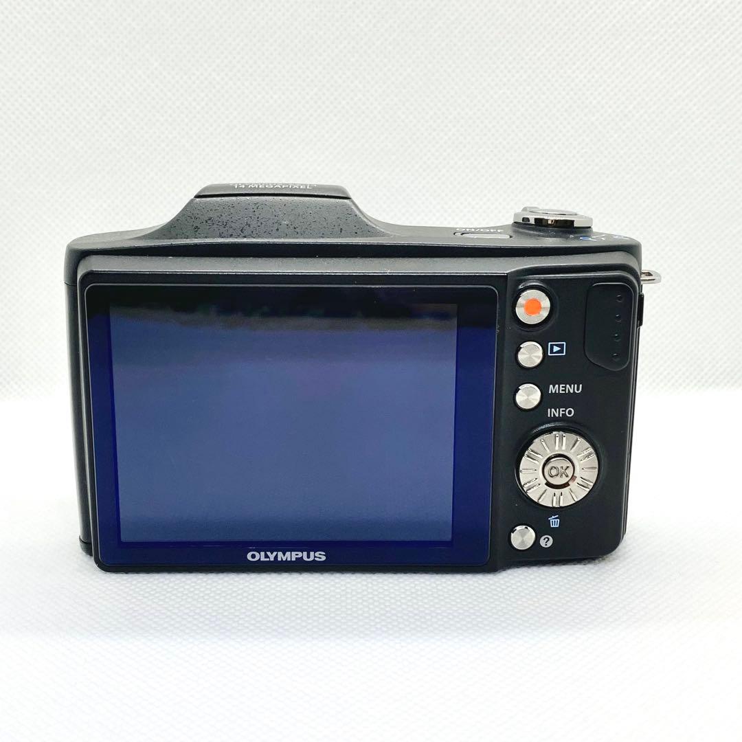 【動作品】OLYMPUS SZ-14 コンパクトデジタルカメラ　ブラック