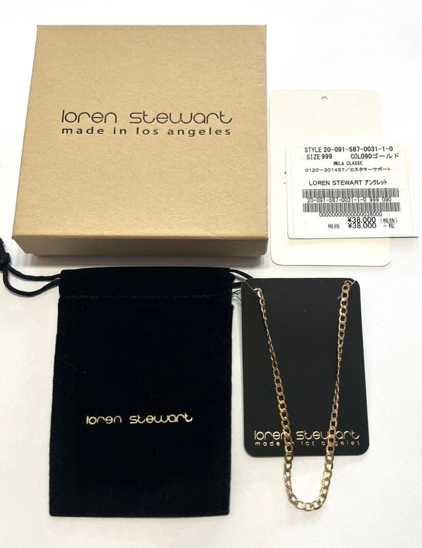LOREN STEWART K14 アンクレット 1.9g 美品
